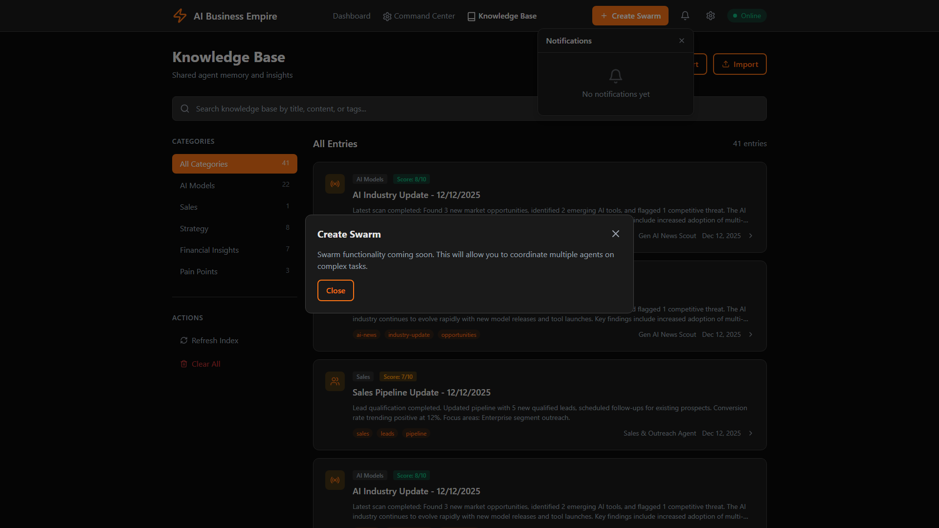 Operational Intelligence Platform screenshot 1