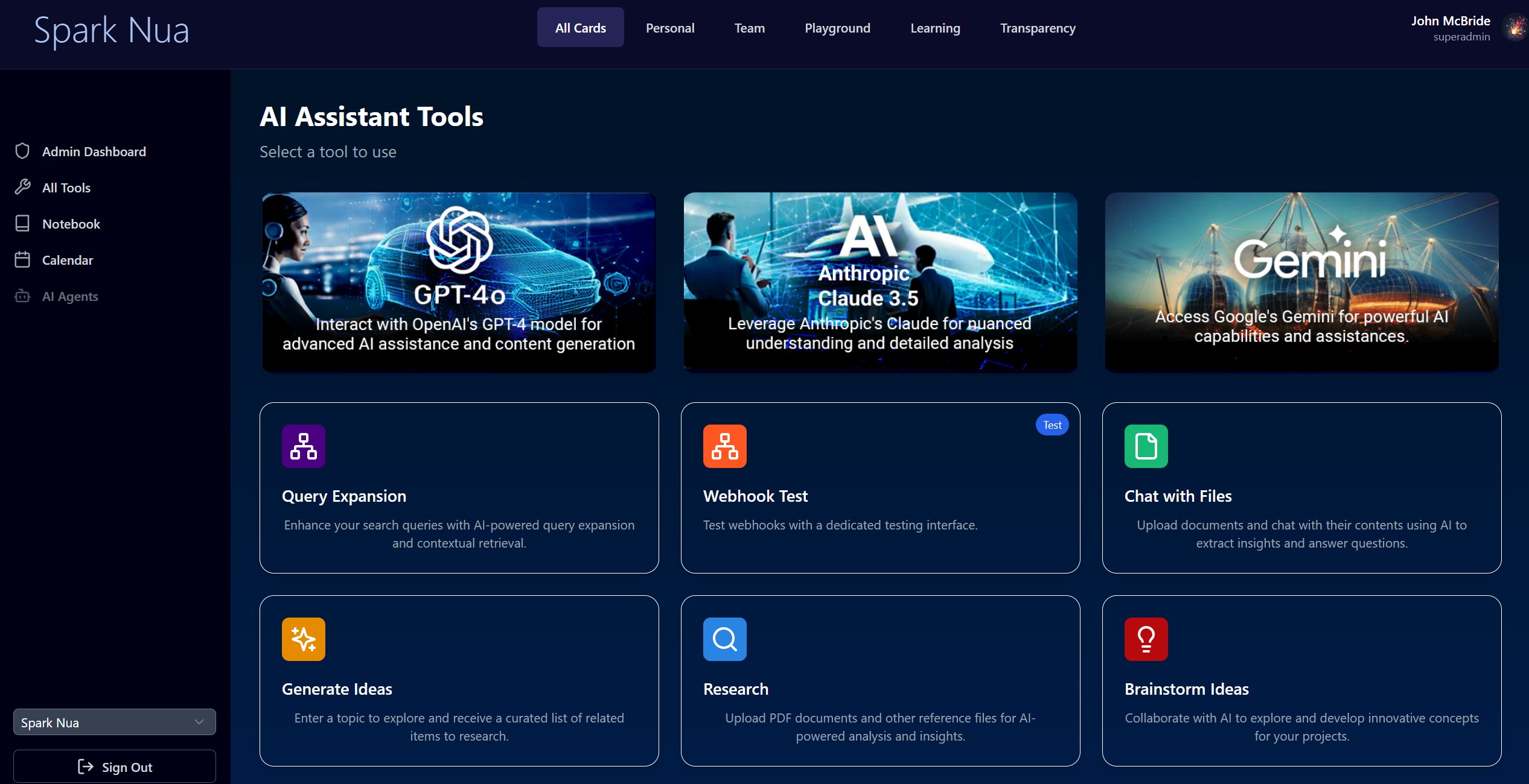 Spark AI Platform screenshot 2